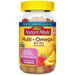 Nature Made Multi for Her + Omega-3 Gummies - Lemon, Orange & Strawberry