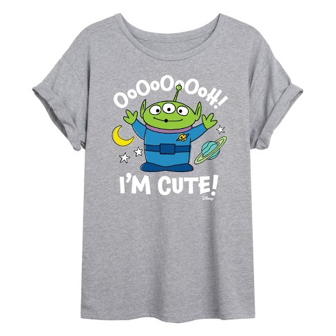 Women's - Disney - Alien Ooh I'm Cute Oversized Graphic T-Shirt - image 1 of 4