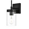Elegant Lighting Benny 1 light Black and Clear Bath Sconce - 4 of 4