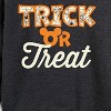 Women's - Disney - Trick Or Treat Lightweight French Terry Wide Neck Long Sleeve Shirt - 2 of 4