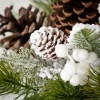 15.75"H Sullivans Artificial Christmas Pine White Berry Arrangement, Green-White, Indoor Christmas Decor - image 2 of 4