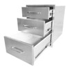 utdoor Kitchen Drawer, 3-Layer Stainless Steel Outdoor Kitchen Access Drawer, Flush Mount BBQ Drawer for Outdoor Kitchens - 4 of 4