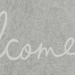 grey welcome/navy blue welcome
