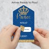 Big Dot of Happiness Royal Prince Charming - Baby Shower Game Pickle Cards - Conversation Starters Pull Tabs - Set of 12 - 2 of 4