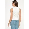 Women's Mock Neck Ribbed Tank Top - ELLISON - 3 of 3