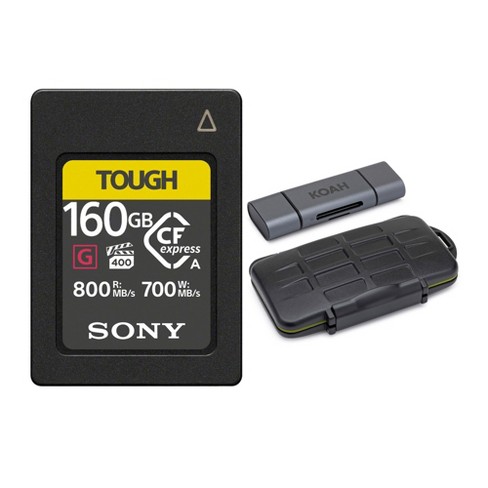 Sony CFexpress Type A 160GB Memory Card and Storage Carrying Case