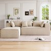 106.7" Modular Sectional Couches, 4 Seater Cloud Couch with Deep Seat, L-Shape Sofa with Chaise, Chenille  Upholstered Couches for Living Room - 3 of 4