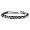 Black Bow Jewelry Men's 7mm Stainless Steel & Black Plated Spiga Chain Bracelet, 8.25 In - 3 of 4