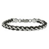 Black Bow Jewelry Men's 7mm Stainless Steel & Black Plated Spiga Chain Bracelet, 8.25 In - image 3 of 4