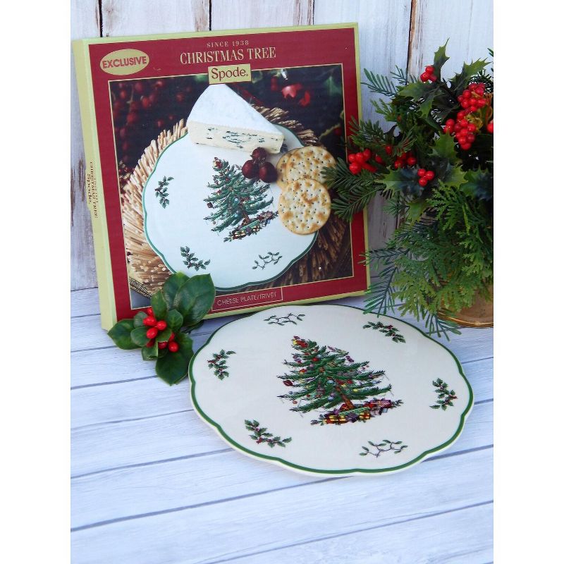 Spode Christmas Tree Cheese Plate, Trivet, 2 of 4