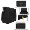 Rachel Rachel Roy 22 Black Quilted Fabric Deluxe Duffle Bag With Shoe Compartment - 4 of 4