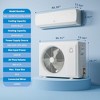 Garvee 18000 BTU 19 SEER Ductless Mini Split Air Conditioner and Heat Pump,42dB Ultra-Quiet 3-in-1 Cooling Heating Dehumidifier,Includes 10ft Line Set - 3 of 4