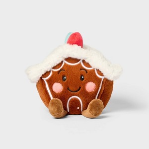 5" Gingerbread House Stuffed Animal - Gigglescape™: Polyester, Food Theme, 1 Year+, 5.5" Height - 1 of 3