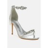 Traben Rhinestones Chain Metallic Stiletto Heels Women - 2 of 4