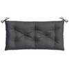 vidaXL Garden Bench Cushion Melange Anthracite 39.4"x19.7"x2.8" Fabric - 4 of 4