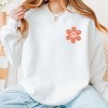 Simply Sage Market S.W.Smiley Checkered Mama Flowers Front and Back Print Sweatshirt - 3 of 4