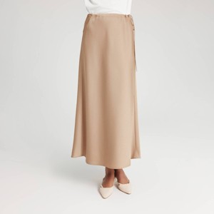 Women's Textured Satin Side-Tie Skirt - A New Day™ - 1 of 4