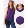 Allegra K Women's Sleeveless Cowl Neck Lightweight Casual Blouse - 2 of 4