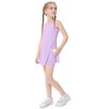 Girls Silt Tennis Dress with Built-in Shorts Girls Athletic Dress Sleeveless A Line Tennis Dress Pleated Girls Golf Dress - 4 of 4