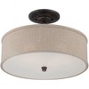 Quoizel Lighting Cloverdale 3 - Light Semi-Flush Mount in  Mottled Cocoa - 4 of 4