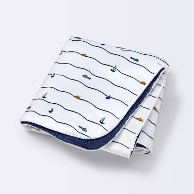 Velboa Blanket Nautical - Cloud Island™ - Navy