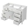 Christopher Knight Home Molly Classic Modern 47" Wood Bathroom Vanity Cabinet Base with Eight Drawers (No Sink) - 2 of 4