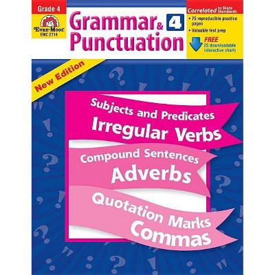 Grammar & Punctuation Grade 4 - by  Evan-Moor Educational Publishers (Paperback)