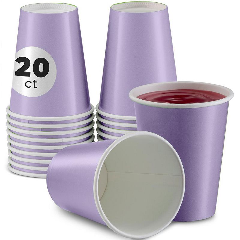 SparkSettings Disposable Paper Cups 9oz, 20 Pack, 1 of 5