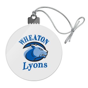Wheaton College Primary Logo Acrylic Christmas Tree Holiday Ornament - 1 of 4