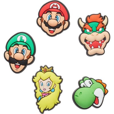 Crocs Jibbitz Super Mario Nintendo Shoe Charms 5-Pack