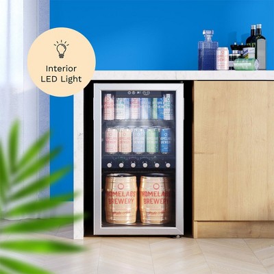 hOmeLabs Beverage Refrigerator with Glass Door - Thumbnail 3