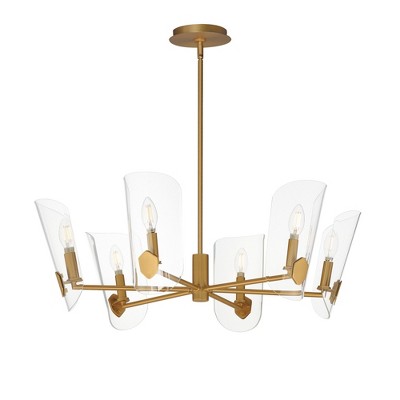 Maxim Lighting Armory 6 - Light Chandelier in  Natural Aged Brass