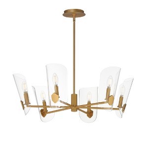 Maxim Lighting Armory 6 - Light Chandelier in  Natural Aged Brass - 1 of 1