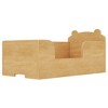 Okak Bear-Shaped Floor Bed for Ages 3-6, Toddler Bed Frame with Safety Fence, Cute Animal-Shaped Kids Bed - 4 of 4