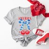 Simply Sage Market Coquette America Cherries Short Sleeve Tee - 3 of 4