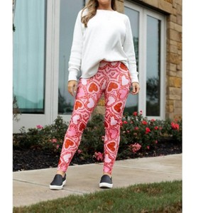 Women's Hearts Full Length Leggings - Julia Rose - 1 of 4