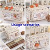 Fmeida Cute Kawaii Pencil Case Pouch Cartoon Pen Box Holder Organizer for Office Workspace Supplies Desk Accessories - 3 of 4