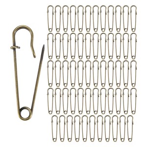 Unique Bargains Large Safety Spring Lock Blanket Bulk Pins 60 Pcs - 1 of 4
