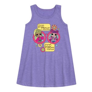 - LOL Surprise! - Toddler & Youth Girls A-line Dress Graphic Sleeveless Aline Dress - 1 of 3