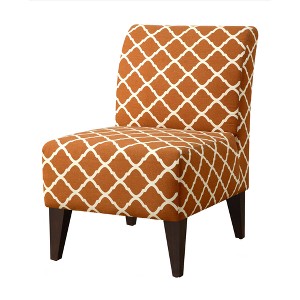 North Accent Slipper Chair Pattern Orange - Picket House Furnishings