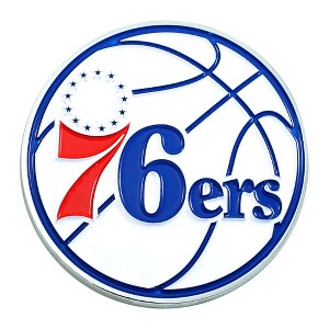 NBA Philadelphia 76ers 3D Metal Emblem - 1 of 3