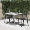 Cosco 2pk Outdoor/Indoor Stacking Chairs with Ribbon Back Black: Resin Frame, Weather-Resistant, No Assembly Required - 2 of 4
