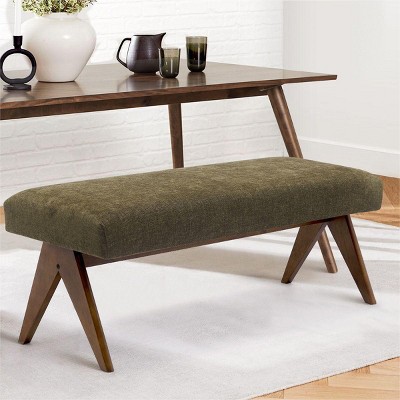 Dining Room Bench,Breakfast Nook Bench Cushioned Dining Bench with V-Shaped Legs,Dining Table Bench Seat Restaurant Banquette Seating-Cuddlewood