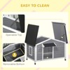 Outdoor Cabin-Style Dog House with Openable Roof, Gray, 31.1" H x 28.3" W x 42.9" D ¨C Medium Dogs (20¨C50 lbs) - 4 of 4