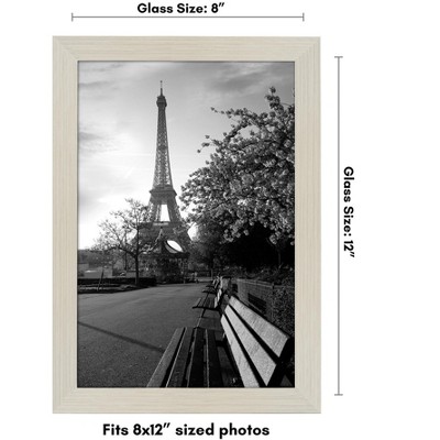 Light Wood 8x12 Picture Frame with Shatter-Resistant Glass