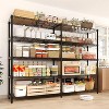 5-Tier Metal Wire Storage Rack, Heavy Duty 1325 lbs Capacity, Adjustable Industrial Shelving for Kitchen & Garage - 4 of 4