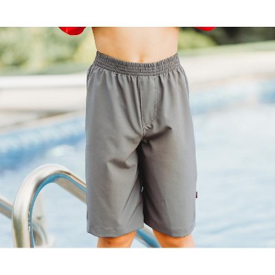 City Threads Boys UPF 50+ Soft Stretch Below the Knee Swim Board Shorts | Red - 20Y — фото 3