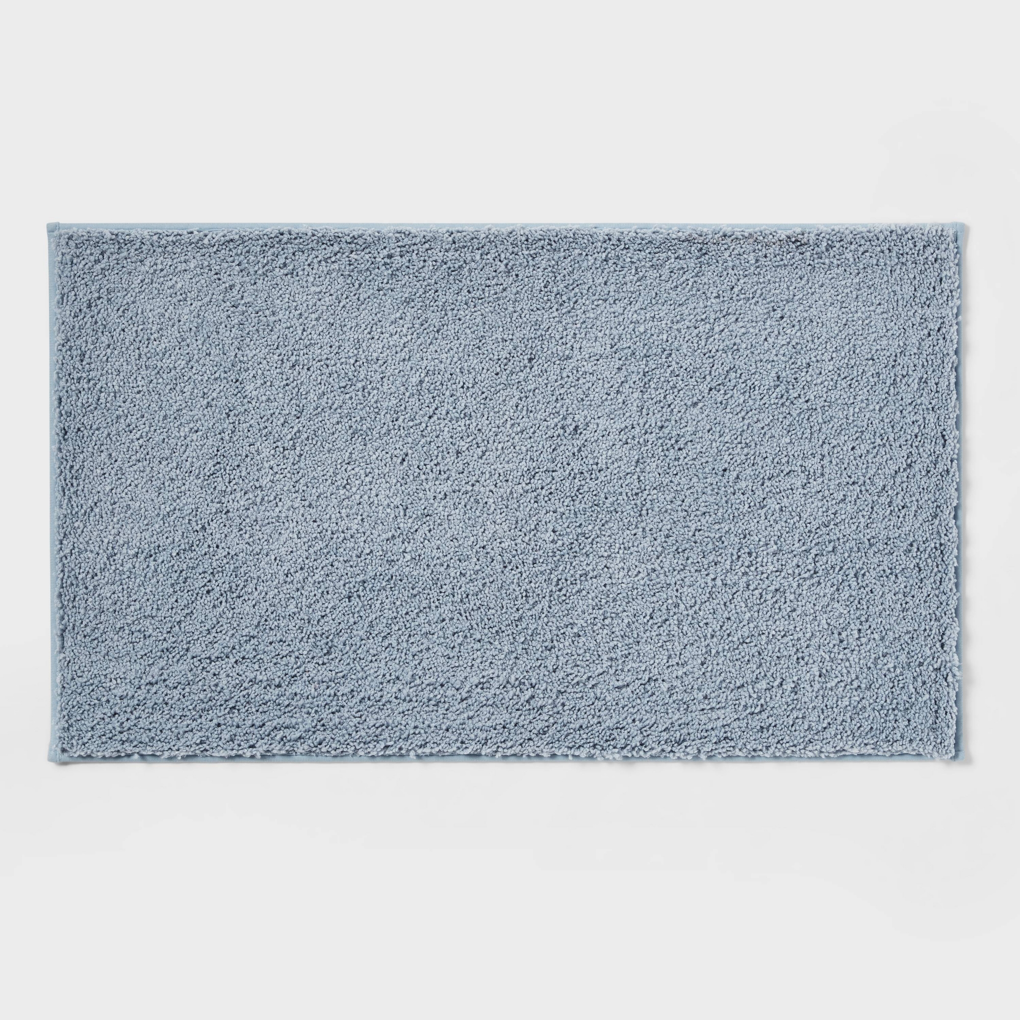20"x34" Performance Plus Plush Non Skid Bath Rug Light Blue - Threshold™