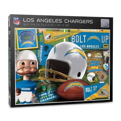 NFL Los Angeles Chargers 500pc Retro Series Puzzle