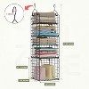 MaseiKar Hanging Closet Organizer and Storage - 5-Tier Closet Storage Organizer Baskets for Clothes & Adjustable Collapsible Metal Closet Hanging - 4 of 4